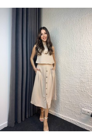 225955 бежевый Юбка