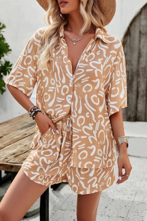 225964 узорчатый Шорты костюма