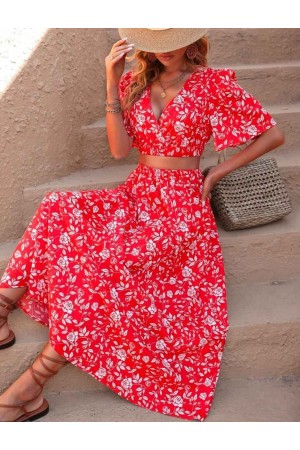 225974 DESENLİ ETEK TAKIM