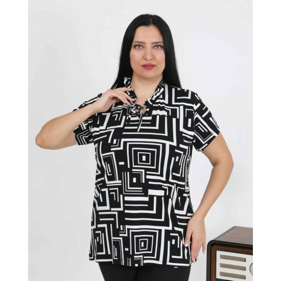 225991 DESENLİ BLUZ