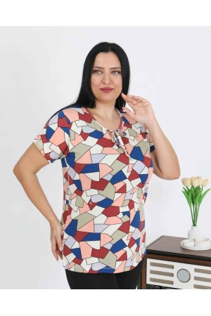 226004 DESENLİ BLUZ