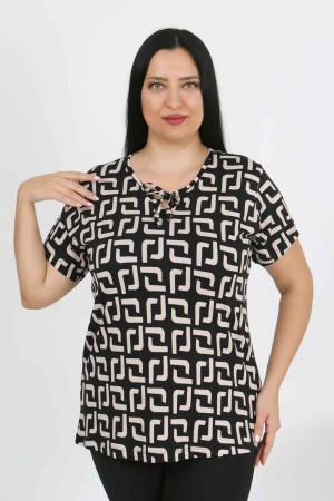 226005 DESENLİ BLUZ