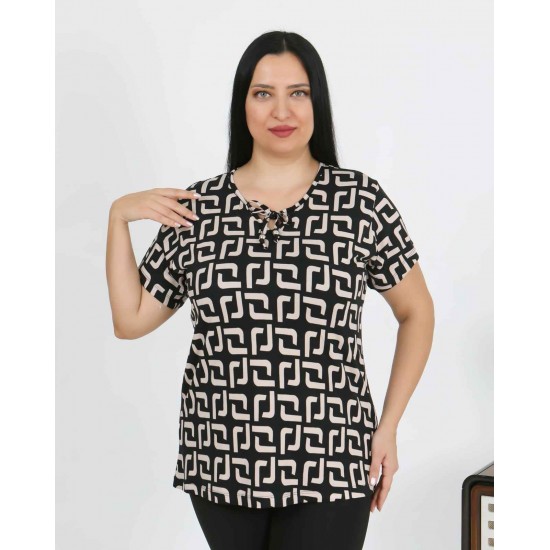 226005 DESENLİ BLUZ