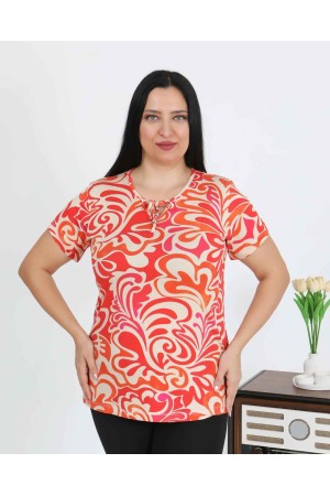 226008 DESENLİ BLUZ