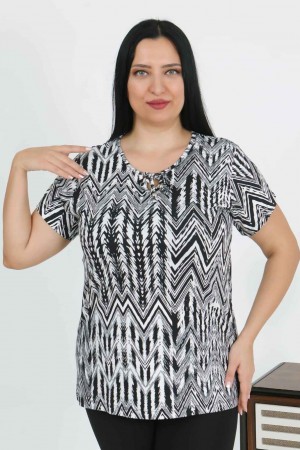 226010 DESENLİ BLUZ