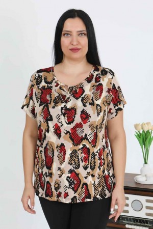 226012 DESENLİ BLUZ