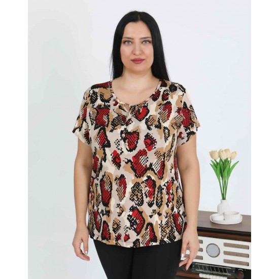 226012 DESENLİ BLUZ