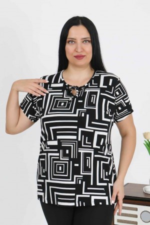 226013 DESENLİ BLUZ