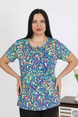 226014 DESENLİ BLUZ