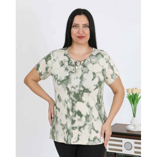 226015 DESENLİ BLUZ