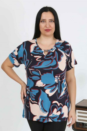 226019 DESENLİ BLUZ