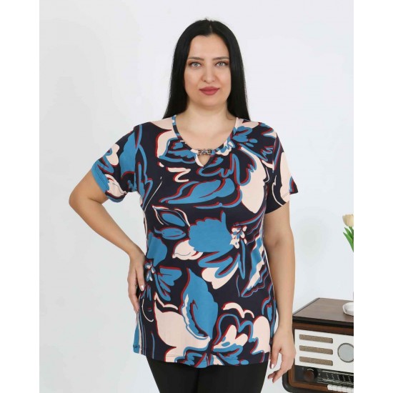 226019 DESENLİ BLUZ