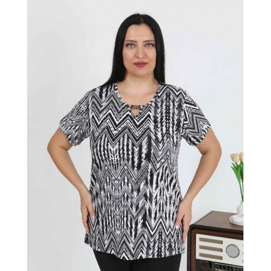 226021 DESENLİ BLUZ