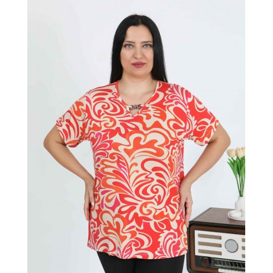 226022 DESENLİ BLUZ