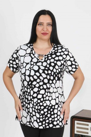 226029 DESENLİ BLUZ