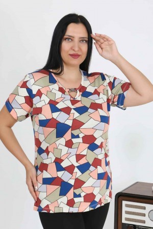 226031 DESENLİ BLUZ