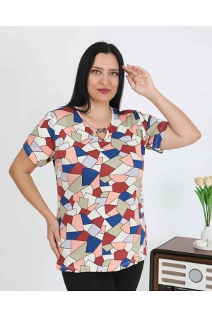 226031 DESENLİ BLUZ