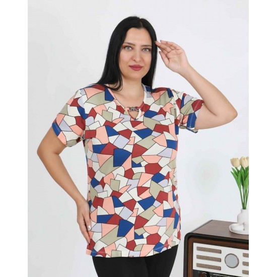 226031 DESENLİ BLUZ