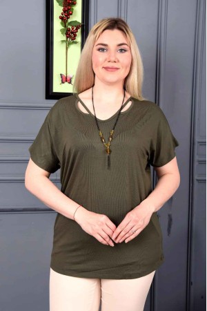 226055 цвет хаки БЛУЗКА