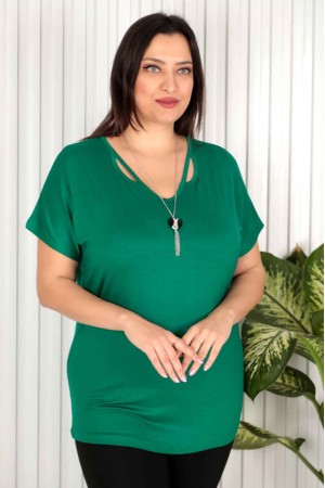 226057 зеленый БЛУЗКА