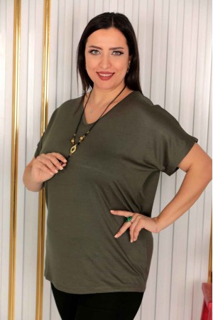 226065 цвет хаки БЛУЗКА