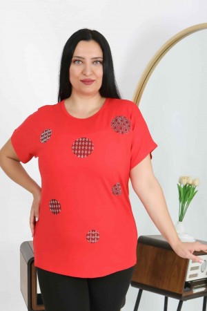 226184 красный БЛУЗКА