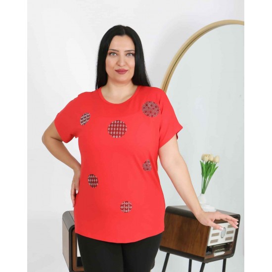 226184 красный БЛУЗКА