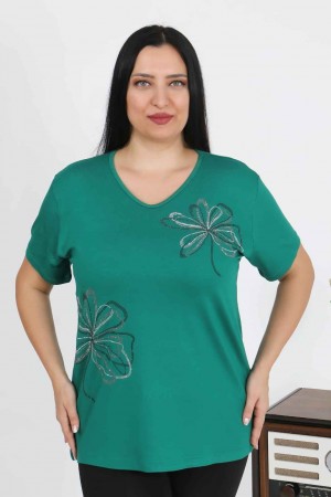 226213 зеленый БЛУЗКА