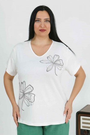 226214 белый БЛУЗКА