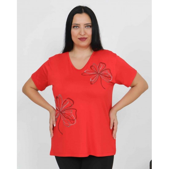 226216 красный БЛУЗКА