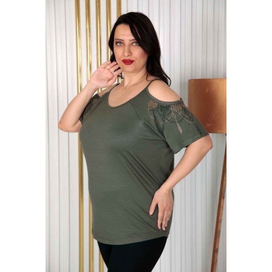 226253 цвет хаки БЛУЗКА