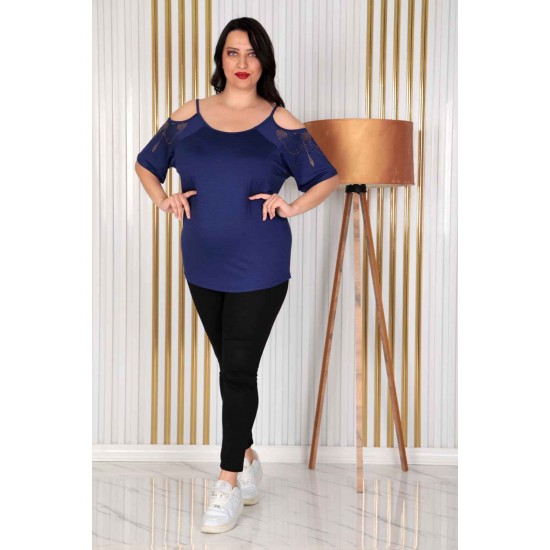 226256 синий БЛУЗКА