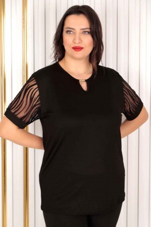 226273 черный БЛУЗКА