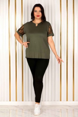 226276 цвет хаки БЛУЗКА