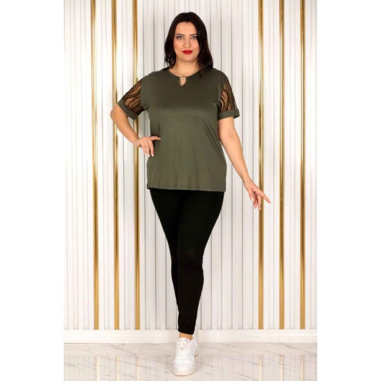 226276 цвет хаки БЛУЗКА