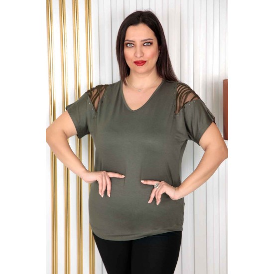 226278 цвет хаки БЛУЗКА