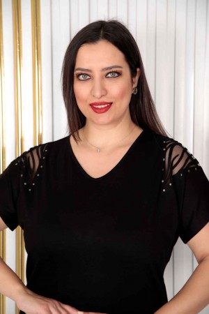 226279 черный БЛУЗКА