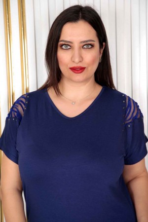 226280 синий БЛУЗКА