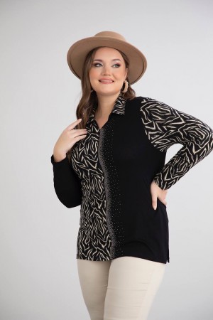 226313 узорчатый РУБАШКА