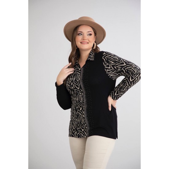 226313 узорчатый РУБАШКА