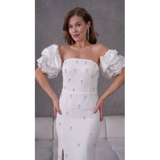 226385 белый Вечернее платье