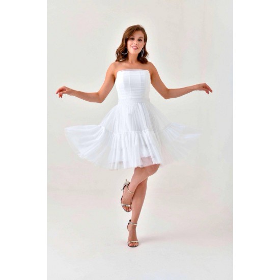 226389 белый Вечернее платье