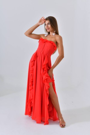 226408 красный Вечернее платье