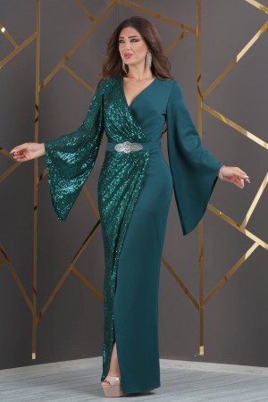226419 Emerald Green Evening dress