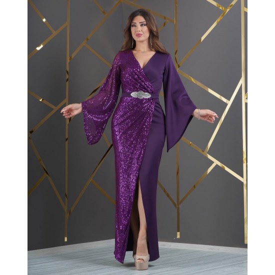 226421 purple Evening dress
