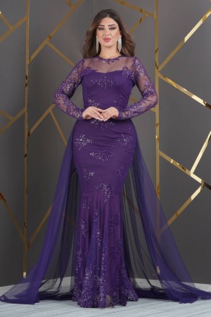 226469 фиолетовый Вечернее платье