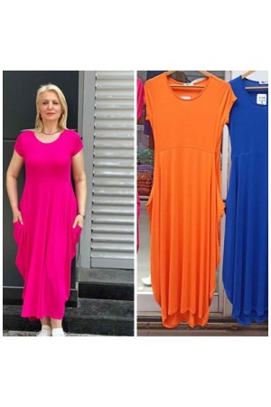 226574 ORANGE ELBİSE