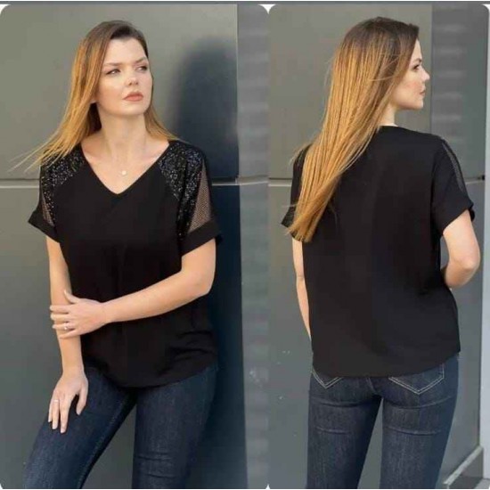 226577 черный БЛУЗКА