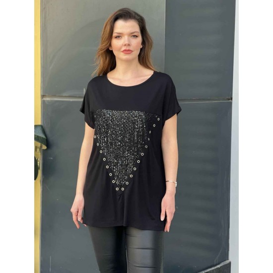 226580 черный БЛУЗКА
