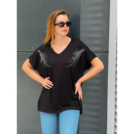 226587 черный БЛУЗКА